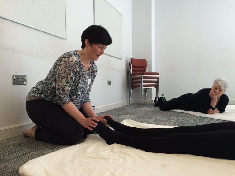 Yvonne Cattermole demos Thai Massage
