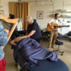 Piers Partridge and friends providing Music for Massage