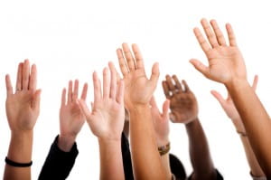 Hands up